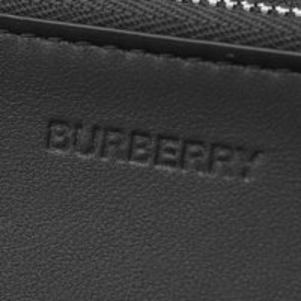 Burberry Long Jacquard Zip LG Black Wallet Check - Picture 3 of 5